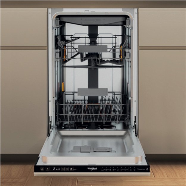 Whirlpool WH6IC11BS7LA0 Dishwasher, Built-in, C, Width 45 cm, 9 place settings, Black 9