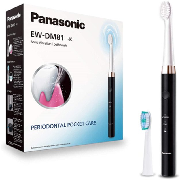 Panasonic | Electric Toothbrush | EW-DM81-K503 | Rechargeable | For adults | Number of brush heads included 2 | Number of teeth