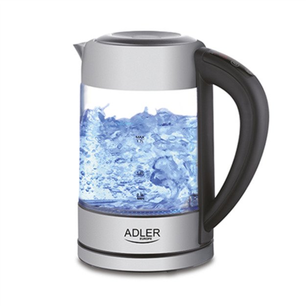 Adler | Kettle | AD 1247 NEW | With electronic control | 1850 - 2200 W | 1.7 L | Stainless steel