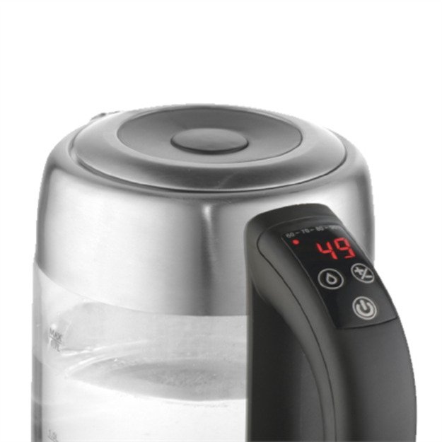 Adler | Kettle | AD 1247 NEW | With electronic control | 1850 - 2200 W | 1.7 L | Stainless steel