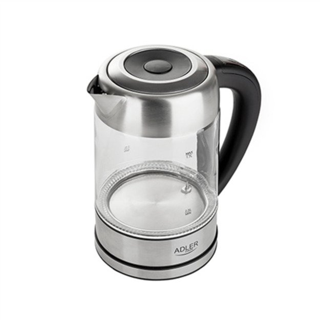 Adler | Kettle | AD 1247 NEW | With electronic control | 1850 - 2200 W | 1.7 L | Stainless steel