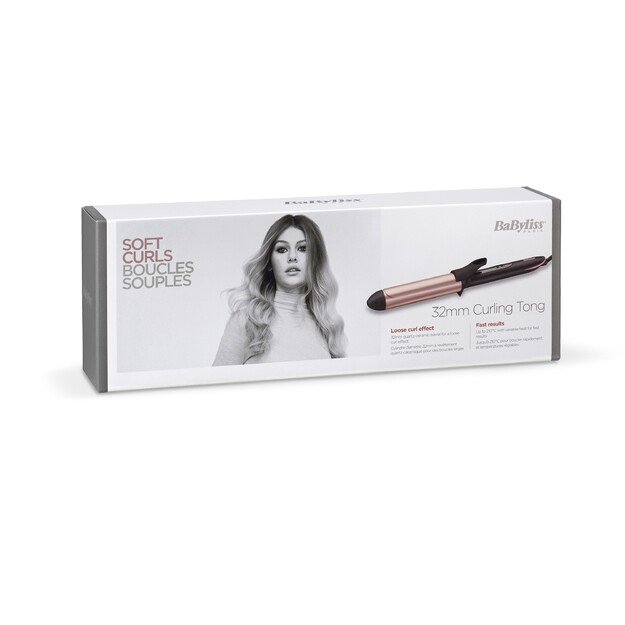 BaByliss 32mm Curling Tong Curling iron Warm Black, Rose 98.4  (2.5 m)