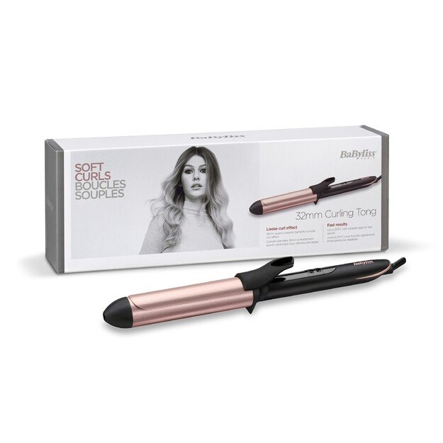 BaByliss 32mm Curling Tong Curling iron Warm Black, Rose 98.4  (2.5 m)
