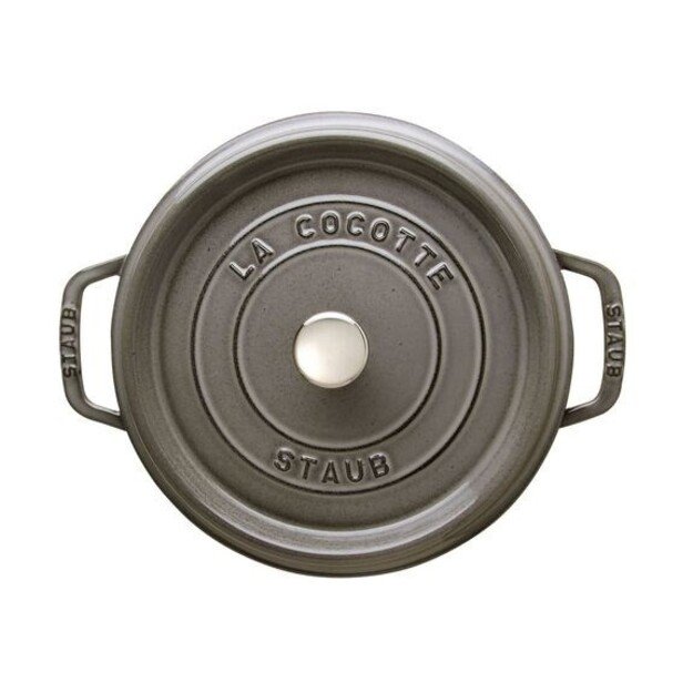 STAUB Cast iron round pot 40500-246-0 3.8l graphite