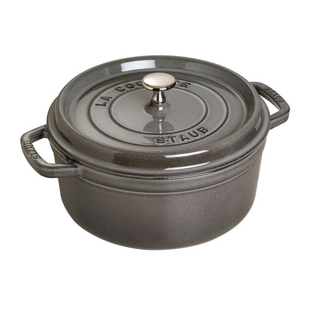 STAUB Cast iron round pot 40500-246-0 3.8l graphite