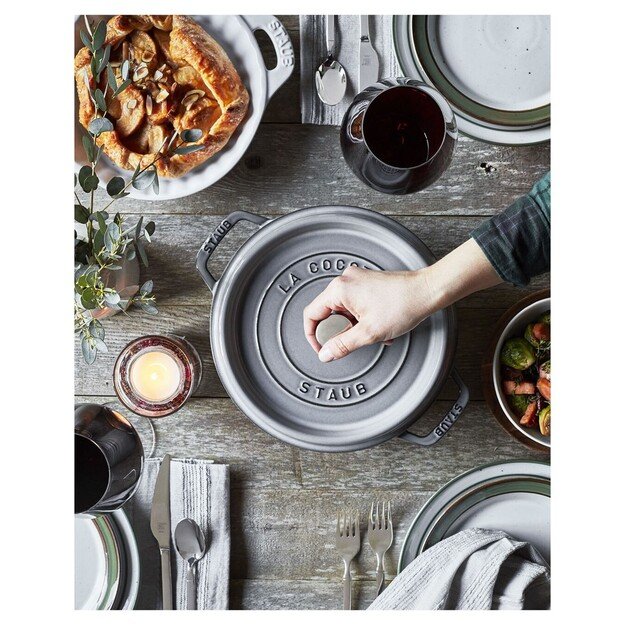 STAUB Cast iron round pot 40500-246-0 3.8l graphite