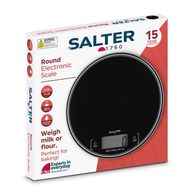 Salter SA00595BCFEU12 Round Kitchen Scale 1