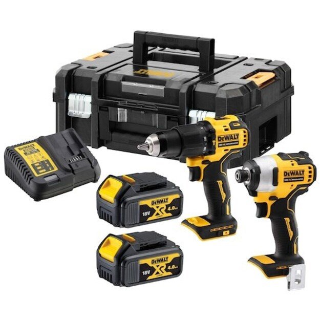 DEWALT | 18V XR Brushless Twin Kit - 2 X 4Ah | DCK2062M2T-QW 1