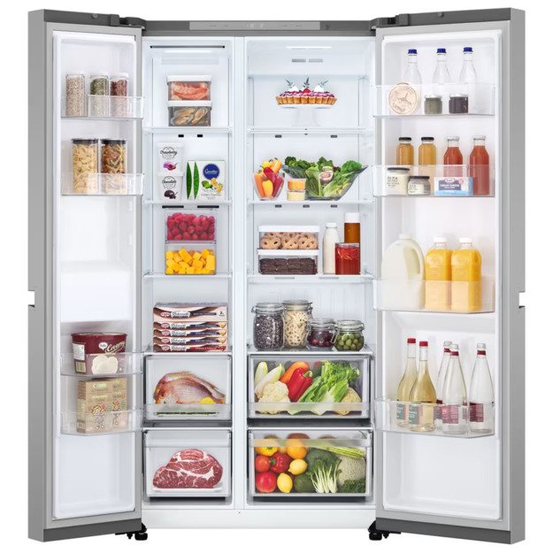 LG Refrigerator | GSBC40PYPE | Energy efficiency class E | Free standing | Side by side | Height 179 cm | No Frost system | Frid