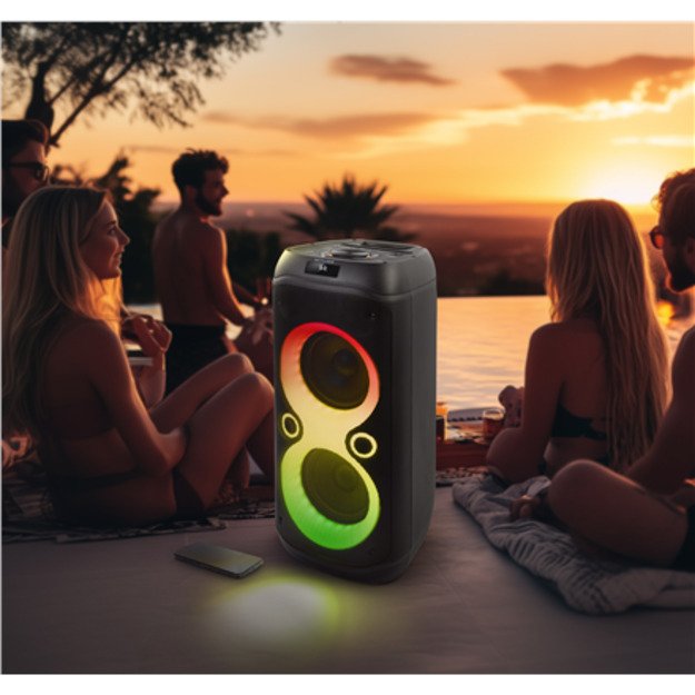 Muse | Party Box Speaker | M-1937 DJ | 600 W | Bluetooth | Black | Portable | Wireless connection
