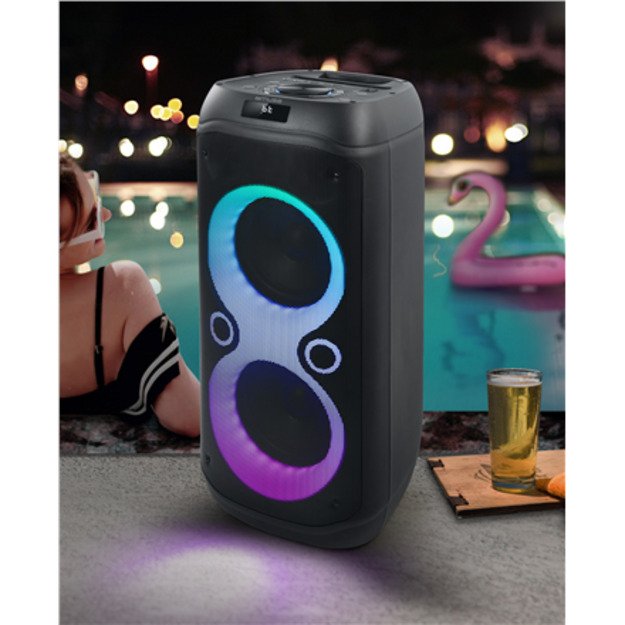 Muse | Party Box Speaker | M-1937 DJ | 600 W | Bluetooth | Black | Portable | Wireless connection