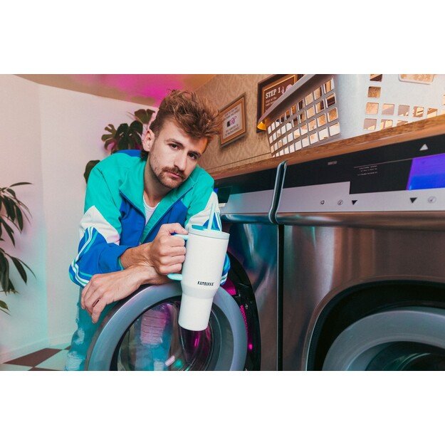 Thermal mug with telescopic straw Kambukka Rio Tumbler 950ml Frosty Coconut