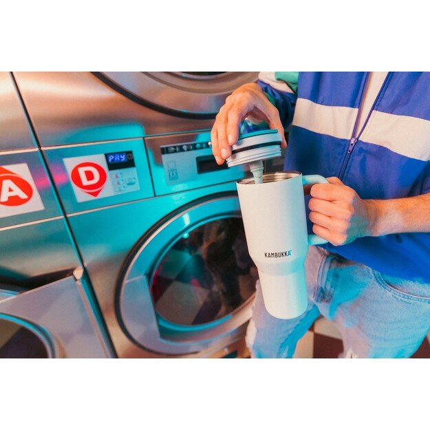 Thermal mug with telescopic straw Kambukka Rio Tumbler 950ml Frosty Coconut