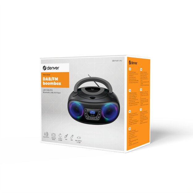 Denver TDB-212GR Personal CD player Grey