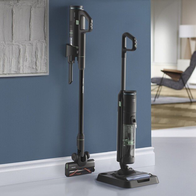 Philips 7000 series XW7263/11 stick vacuum/electric broom 2-in-1 stick vacuum Battery Dry&wet Bagless 0.45 L Black
