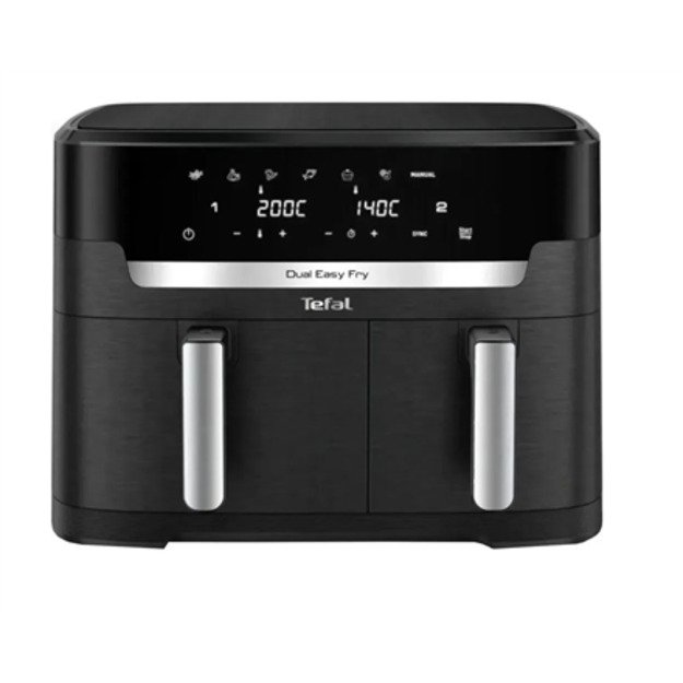 TEFAL | Air Fryer | EY942HE0 Easy Fry Dual XXL | Power 2700 W | Capacity 11 L | Black