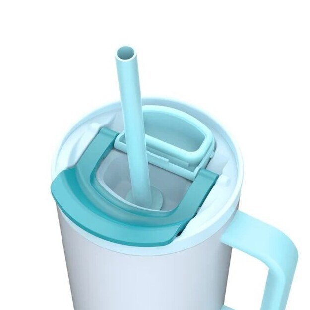 Thermal mug with telescopic straw Kambukka Rio Tumbler 950ml Frosty Coconut 16