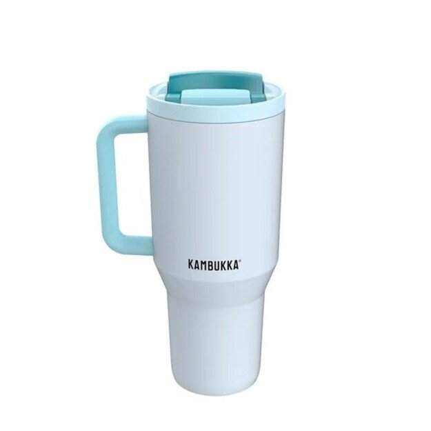Thermal mug with telescopic straw Kambukka Rio Tumbler 950ml Frosty Coconut 19