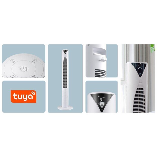 Lovio LVTF202Y24C Tower Fan AirWave PRO White 4