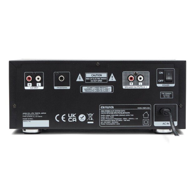 Aiwa MSBTU-550 home audio system Home audio micro system 50 W Black