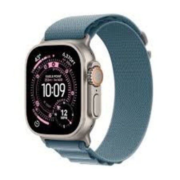Apple Watch Ultra 3&Acirc;GPS + Cellular&Acirc;49mm&Acirc;Natural Titanium Case with Light Blue Alpine Loop - Small