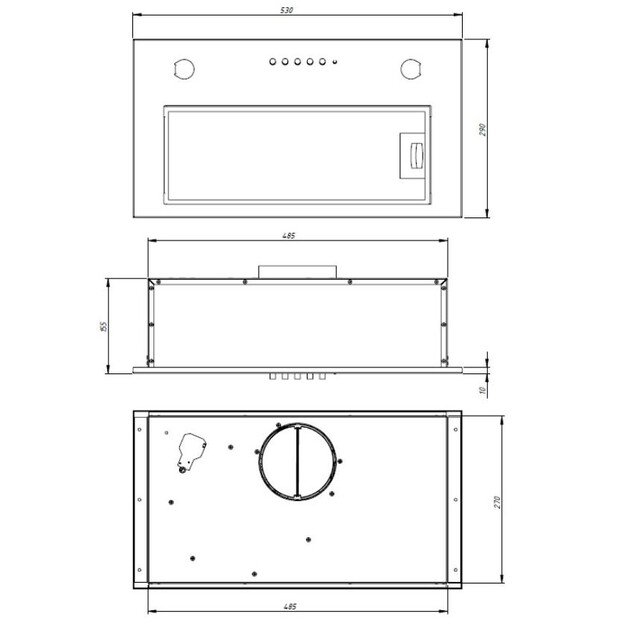 Cooker hood under-cabinet AKPO WK-7 MICRA 60 BIA