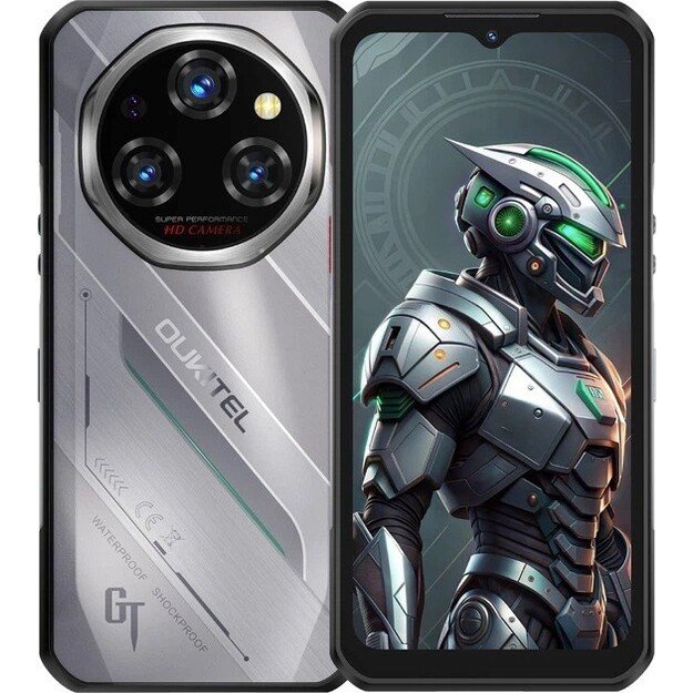 Oukitel WP62 6,58  Smartphone Dual SIM Android 15 5G USB Type-C 8 GB 256 GB 11000 mAh Silver