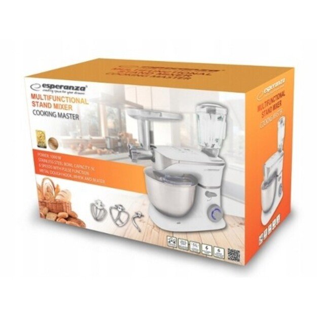 Robot kitchen planetary for grinding Esperanza COOKING MASTER EKM025 (1000W)