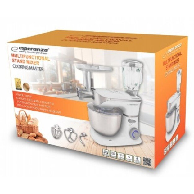 Robot kitchen planetary for grinding Esperanza COOKING MASTER EKM025 (1000W)