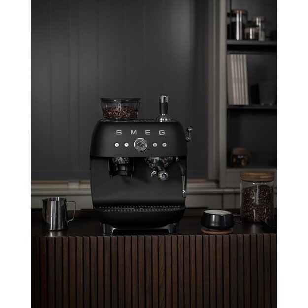 Smeg 50 s Style Espresso Coffee Machine EGF03BLEU Black