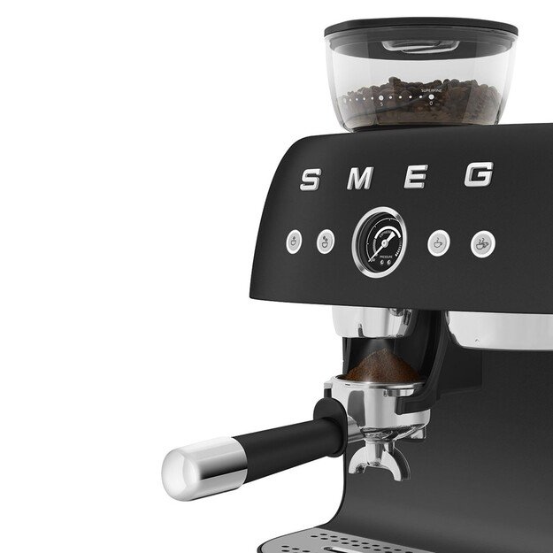 Smeg 50 s Style Espresso Coffee Machine EGF03BLEU Black