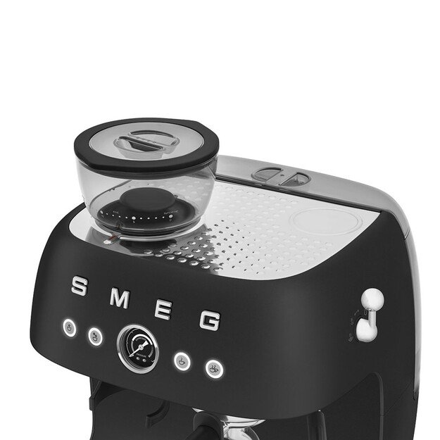 Smeg 50 s Style Espresso Coffee Machine EGF03BLEU Black