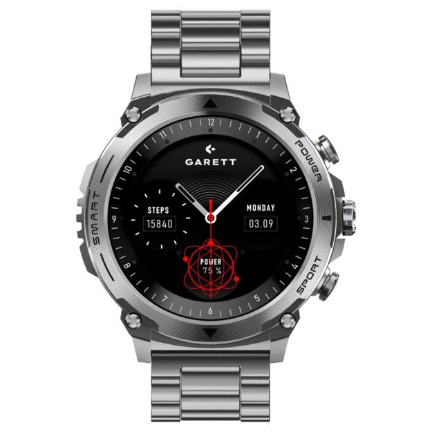 Garett Atom Smartwatch Silver Steel