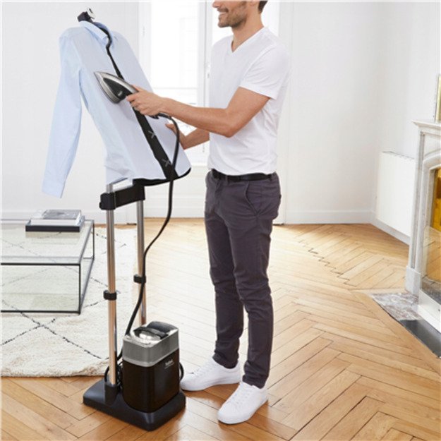TEFAL All-in-One Garment Steamer | QT2028 | Stand Steamer | 2170 W | 100 g/min | 1.1 L | Premium Silver