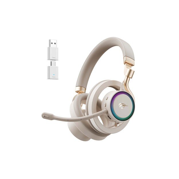 Havit Fuxi-H8 - wireless gaming headphones (gold)