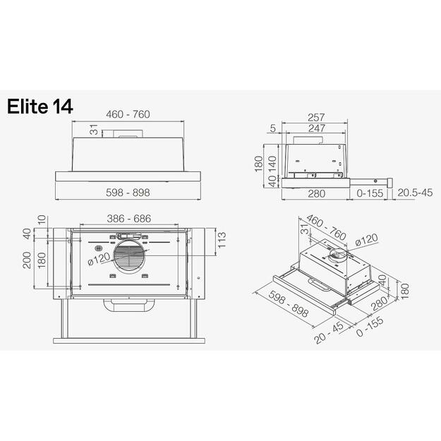ELICA ELITE 14 PLUS BL/A/60