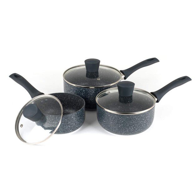 Russell Hobbs RH00847EU7 Nightfall Stone 3-Piece Saucepan Set