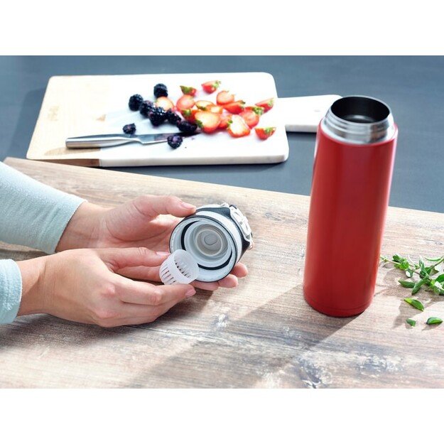 Leifheit 03273 travel mug 600 ml Black, Red Stainless steel 3
