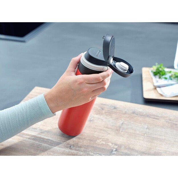 Leifheit 03273 travel mug 600 ml Black, Red Stainless steel 4