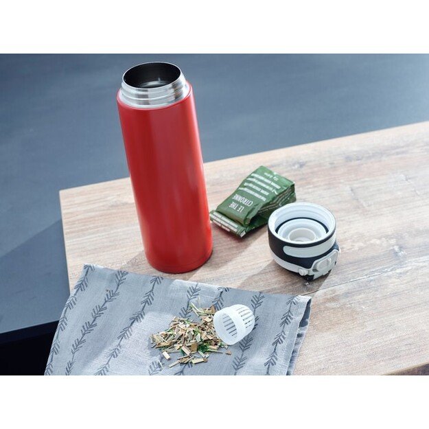 Leifheit 03273 travel mug 600 ml Black, Red Stainless steel 2