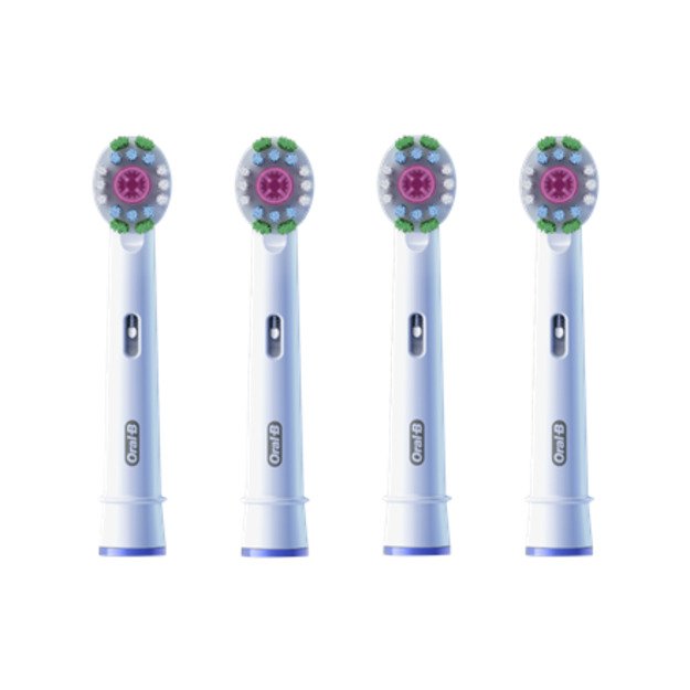 Oral-B | Replaceable toothbrush heads | EB18-4 3D White Pro | Heads | For adults | Number of brush heads included 4 | White 2