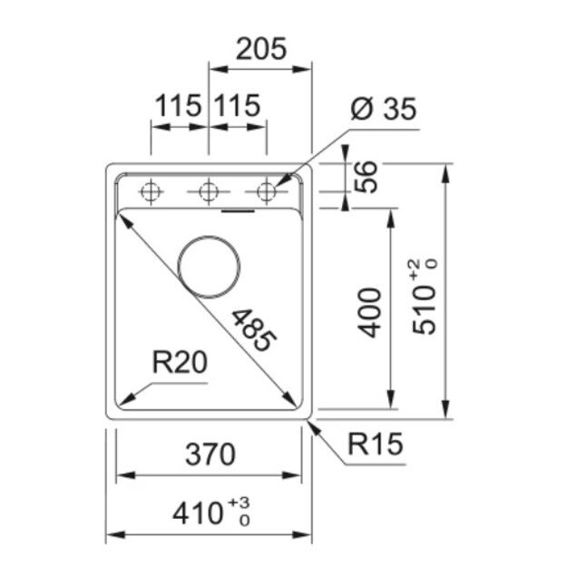 FRANKE MRG 610-37 Oyster 114.0658.257 1