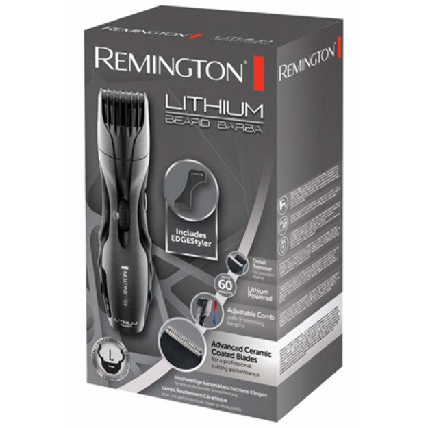 Remington | Beard Barba Shaver | MB350L Lithium | Operating time (max) 60 min | Lithium Ion | Black 1