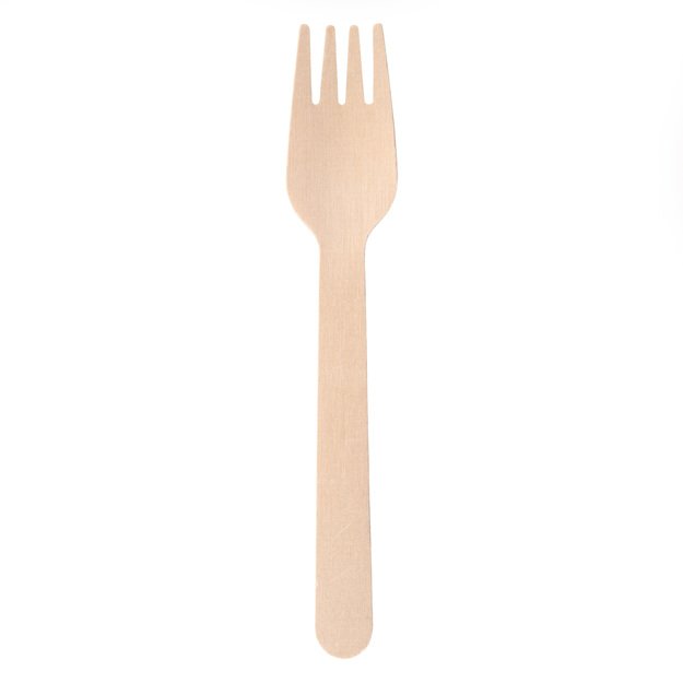 Disposable fork, 16 cm, bamboo, 100 pcs