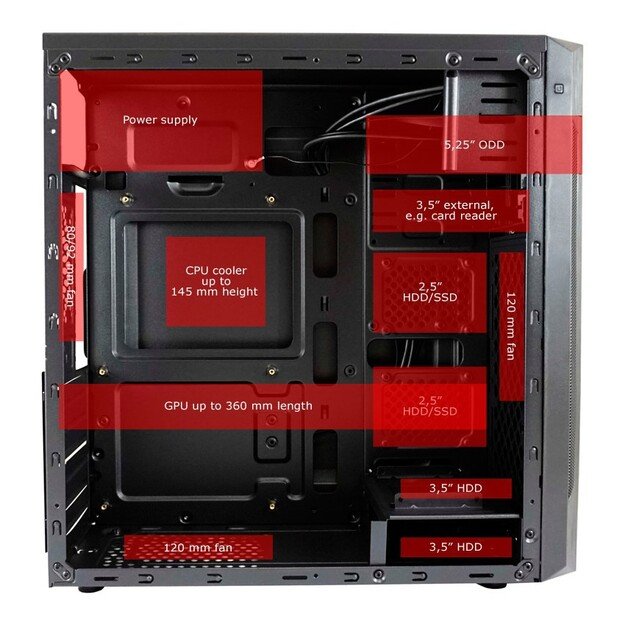 LC-Power 7040B Midi Tower Black