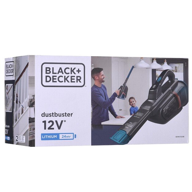 BLACK & DECKER Vacuum Cleaner | BHHV320B-QW | Cordless operating | Handheld | 12 V | Operating time (max) 20 min | Gray