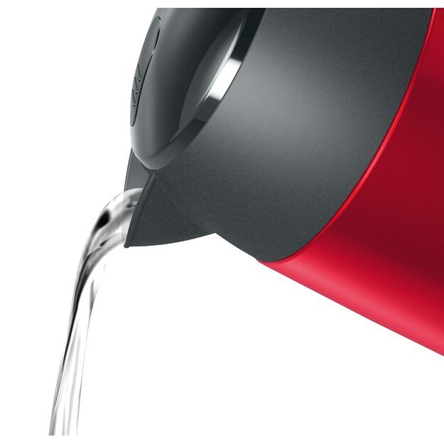 Bosch | Kettle | DesignLine TWK3P424 | Electric | 2400 W | 1.7 L | Stainless steel | 360&deg; rotational base | Red