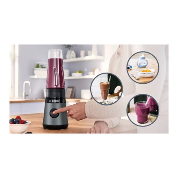 Bosch | VitaPower ToGo Smoothie Maker | MMB2111S | Tabletop | 450 W | Jar material Tritan | Jar capacity 0.6 L | Ice crushing |