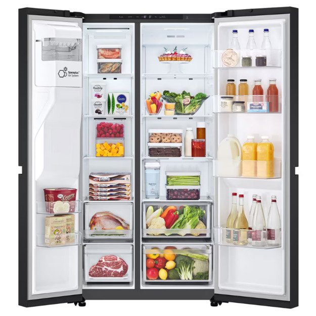 LG Refrigerator | GSLC41EPPE | Energy efficiency class E | Free standing | Side by side | Height 179 cm | Fridge net capacity 42