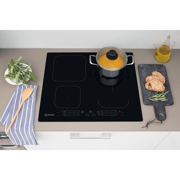 INDESIT | Hob | IB 65B60 NE | Induction | Number of burners/cooking zones 4 | Touch | Timer | Black 19